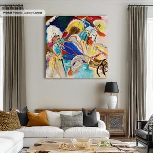Wassily Kandinsky Improvisation 30 (1913) Famous Painting Canvas/Poster Print Art Reproduction, Abstract Wall Art, Modern Fine Art Painting