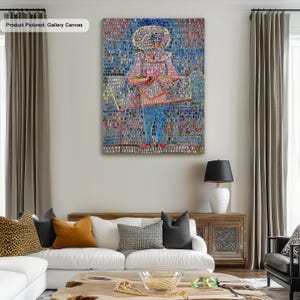 Paul Klee Boy in Fancy Dress Leinwand, Poster Kunst Reproduktion, Wandkunst, Abstrakte Wandkunst, Moderne Kunst Malerei, Expressionistische Kunst