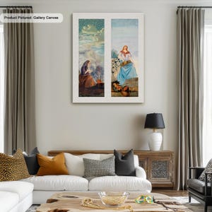 Paul Cézanne The four seasons Famous Painting Canvas/Poster Print Art Reproduction, Wall Art, Impressionism Wall Art, Modern Art Painting