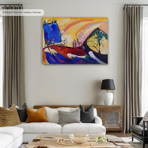Wassily Kandinsky Painting with Troika (1911) Famous Painting Canvas/Poster Art Reproduction, Abstract Wall Art, Modern Painting, Wall Decor
