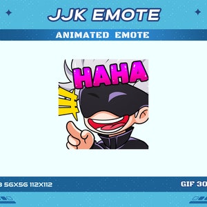 Haha JJK Curse User Animated Anime Emote, Haha JJK Anime Animated Emotes Twitch Discord Youtube Emote