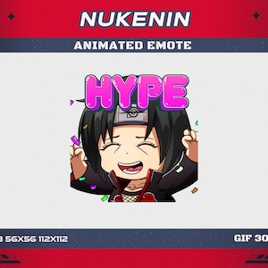 Hype Ninja Animated Emote, Animated Ninja Hype Nukenin Twitch Discord Youtube Emote, Hype Ninja Animated Emote