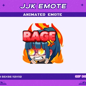 Emote anime animate dell'utente di Rage JJK Curse, emote animate anime di Rage JJK Emote Twitch Discord Youtube