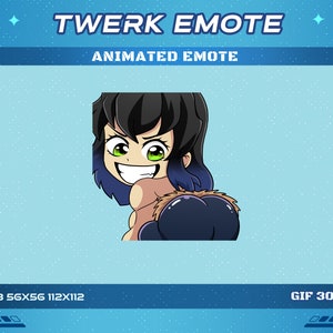 Emotes animés Twerk Demon Head Pig Fighter, Emotes animés Twerk Demon Boy, Emotes Twitch Discord Youtube