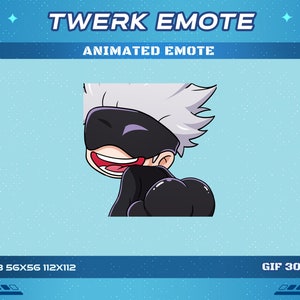 Twerk Magic Boy Animiertes Anime Emote, Ass Twerk Magic Blinder Junge Animiertes Emote, Twitch Discord Youtube Emote