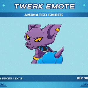 Twerk War Lord Animated Anime Emote, Ass Twerk War Lord Animated Emote, Twitch Discord Youtube Emote