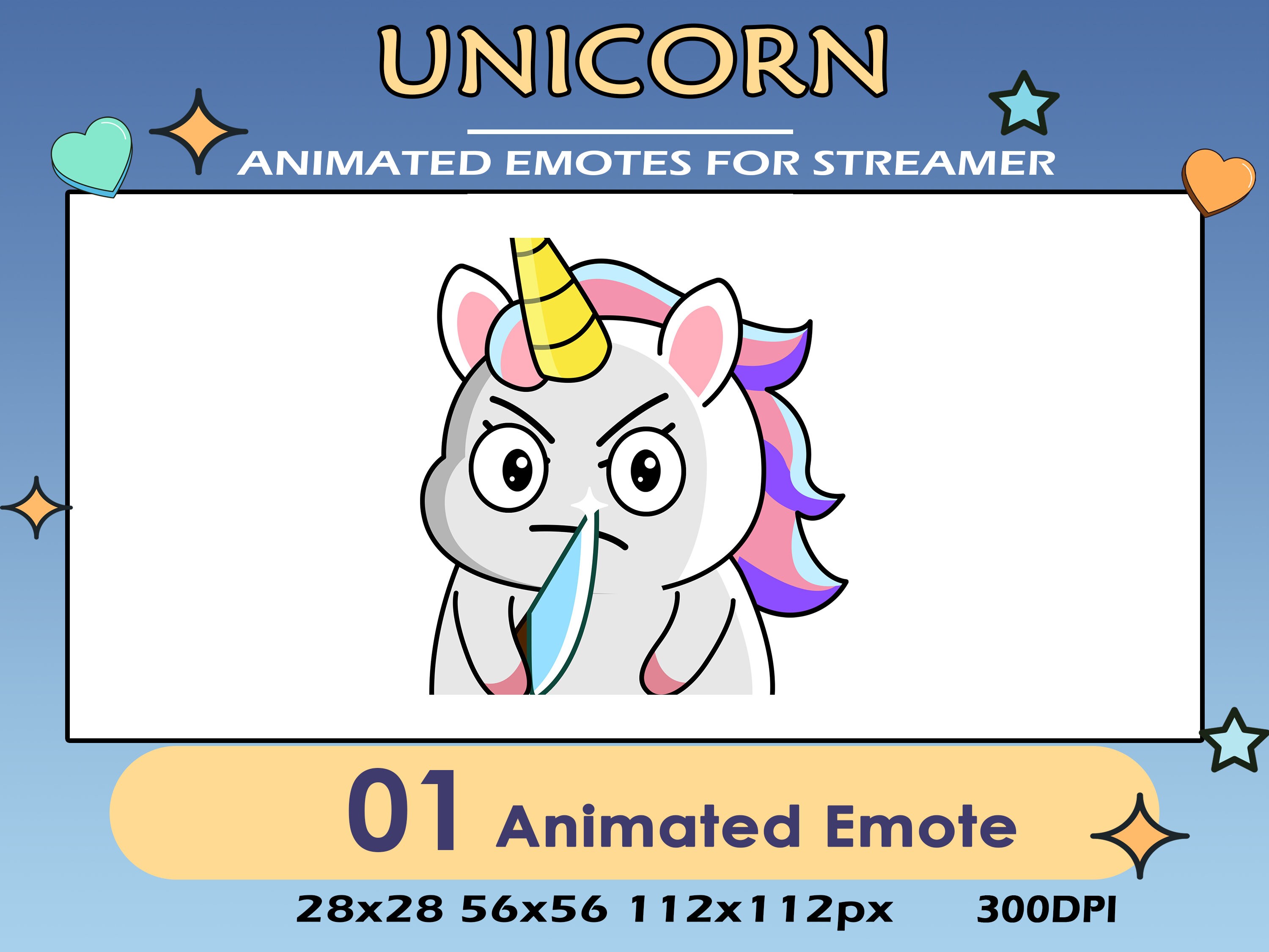 Threating Animation Knife Threatening Unicorn Animated Emote, Animated Knife Threatening ...