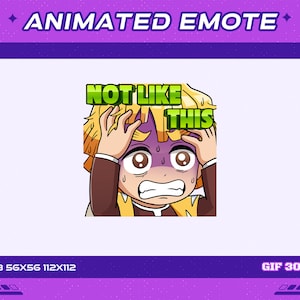 Niet zoals deze door demonenjager geanimeerde anime-emote, niet zoals deze anime Demonenvechter geanimeerde emote, YouTube-emote Twitch Discord