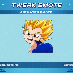 Twerk Dad Fighter Fighter Animated Anime Emote, Ass Twerk Dad Fighter  Animated Emote, Twitch Discord Youtube Emote