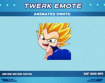 Twerk Dad Fighter Animated Anime Emote: Twitch/Discord/YouTube (GIF)