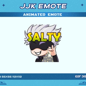 Salty JJK Curse User Animated Anime Emote, Salty JJK Anime Animated Emotes Twitch Discord Youtube Emote