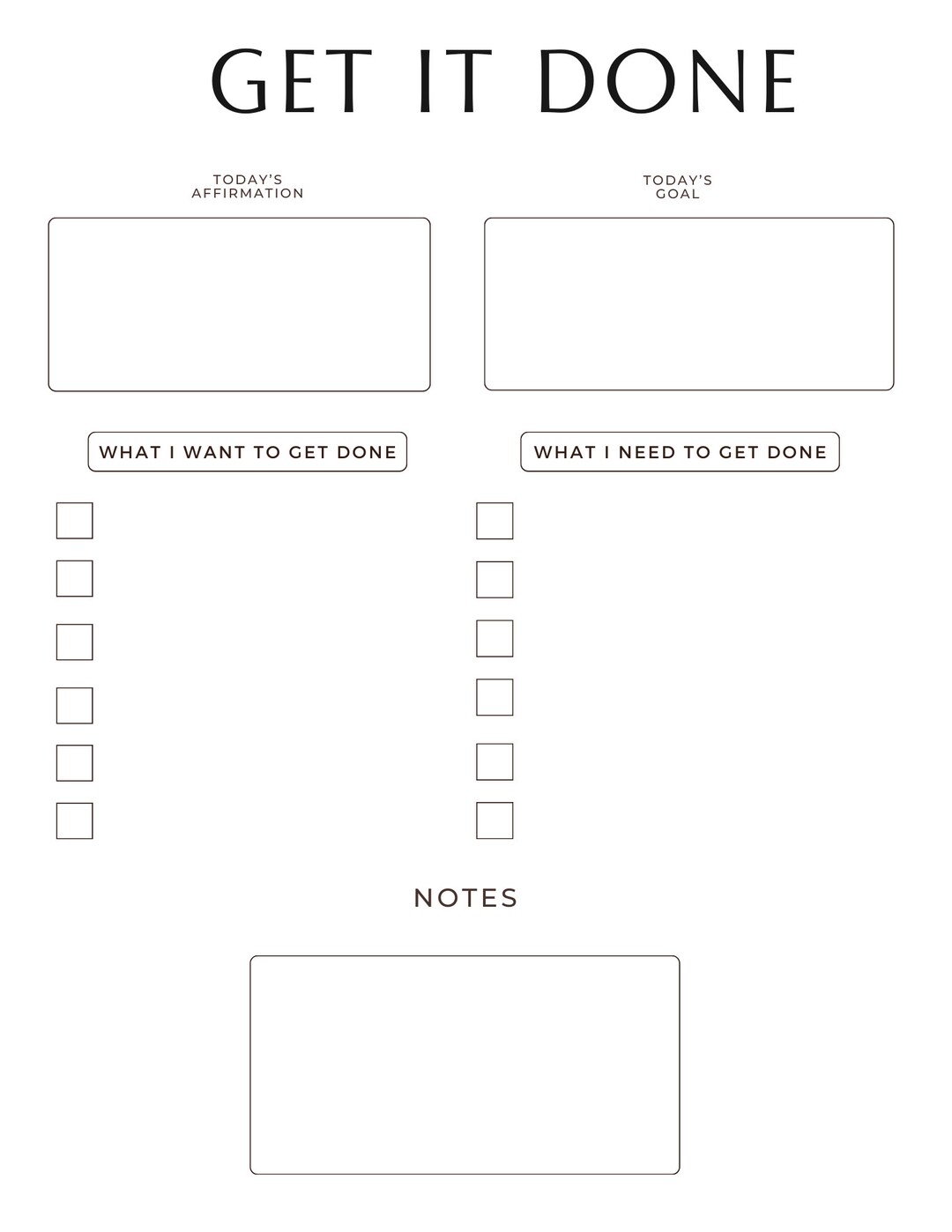 Productivity to Do List - Etsy