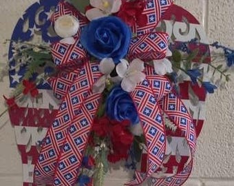 Patriottische engelenvleugelkrans