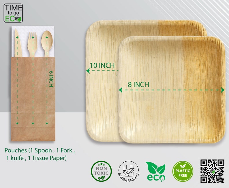 Palm Leaf Dinner Set - Thumbnail 5