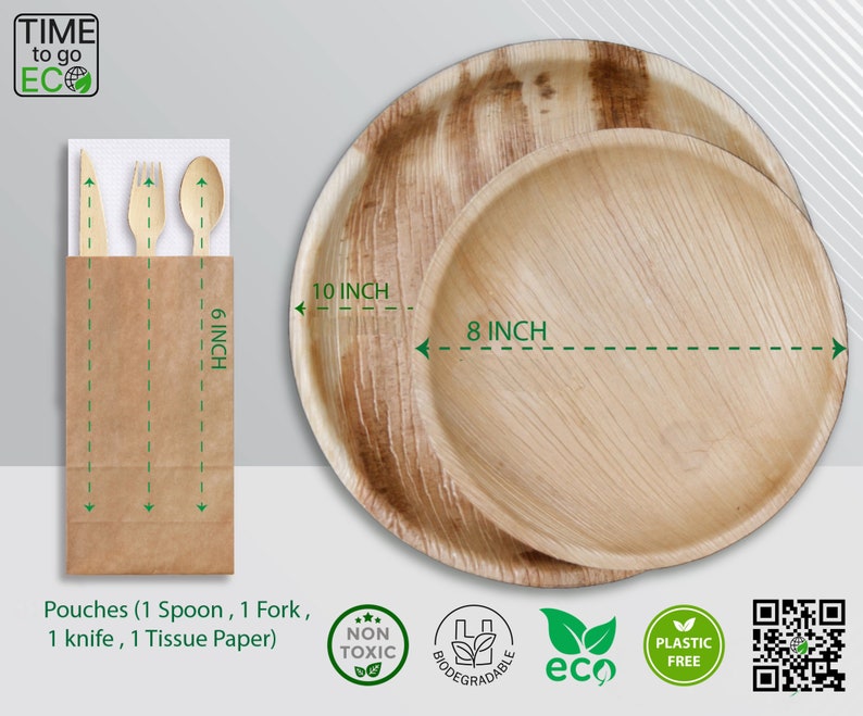 Palm Leaf Dinner Set