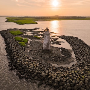 Lighthouse , Sunset, Tybee Island Georgia