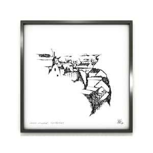 Dean Village, Edinburgh - Architectural Print