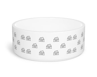 Doggy Bones Bowls Pattern - Pet Bowl - Dog Cat Bowls for Pet Lovers Gifts for Him Her Birthday Presents Mothers Day Pets Lover Animals