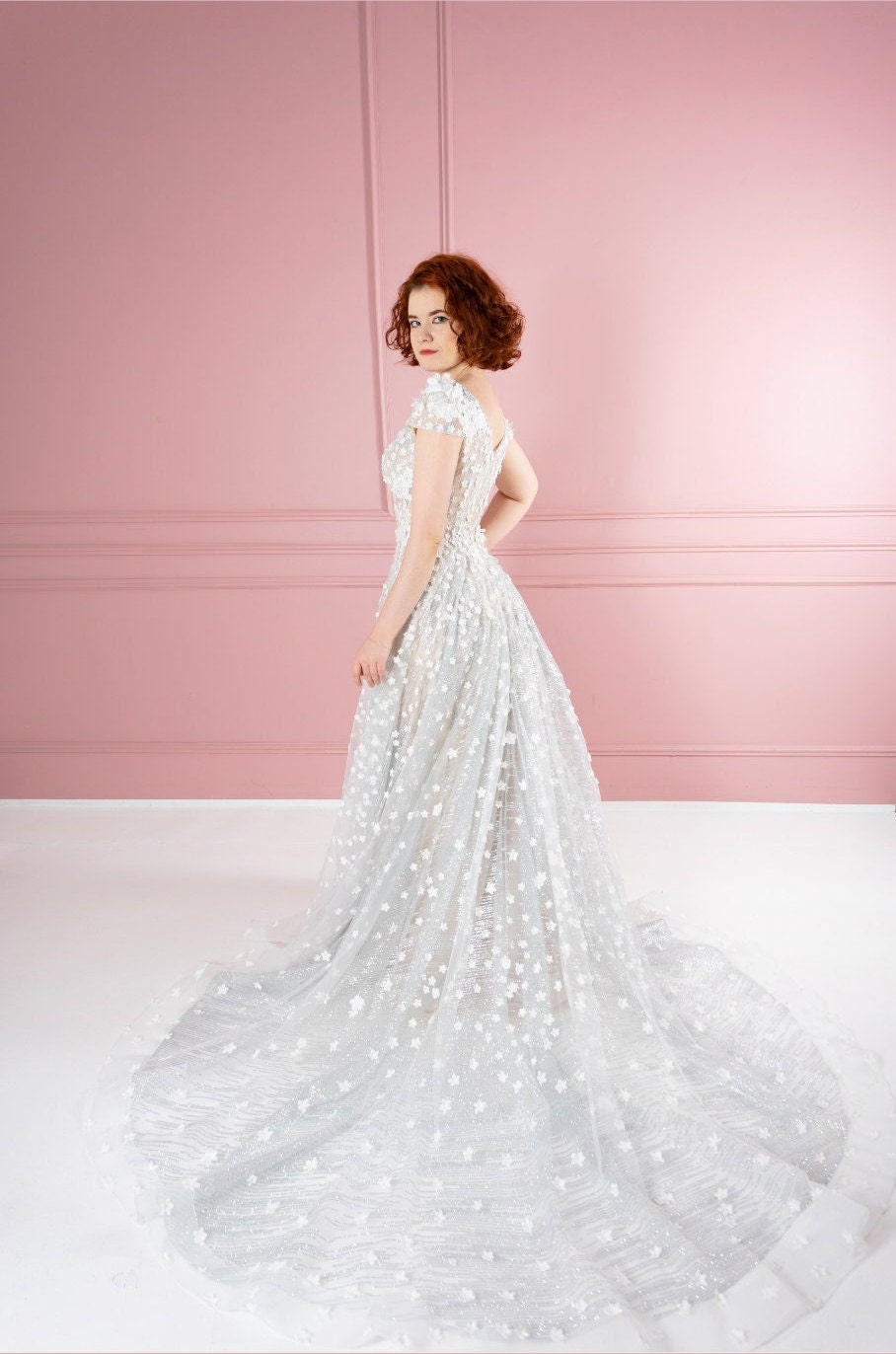 wedding dresses with silver accents 18 Silver Wedding Dresses for Your Mirrorball Moment