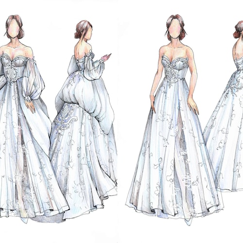 green emerald velvet dress Fashion Design Figure Template Sketchbook: 470 Large Female Figure Template  for Sketching Your Dream Wedding Dress Design Styles