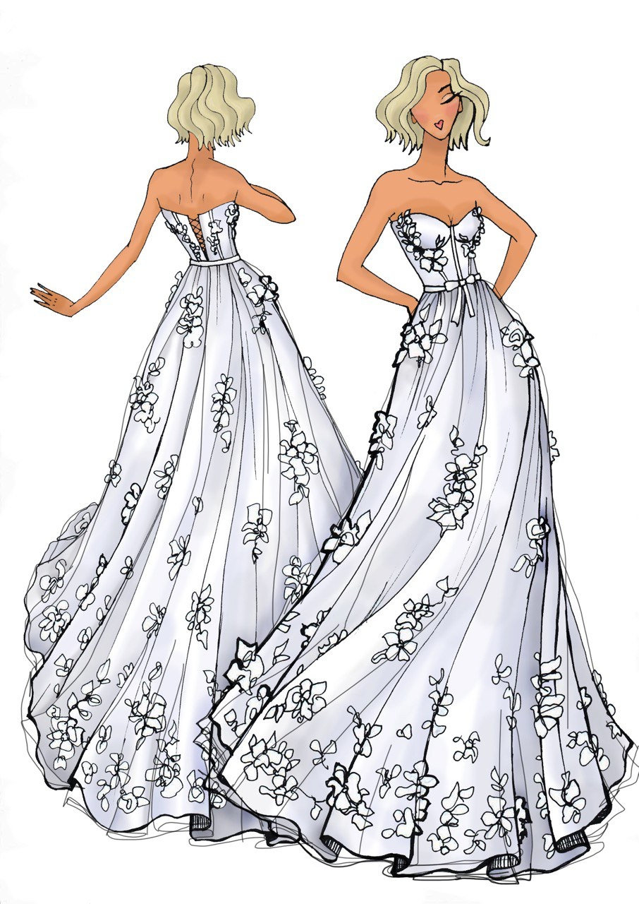 Custom Fashion Design Sketch | Personalizable Sketch From Photo