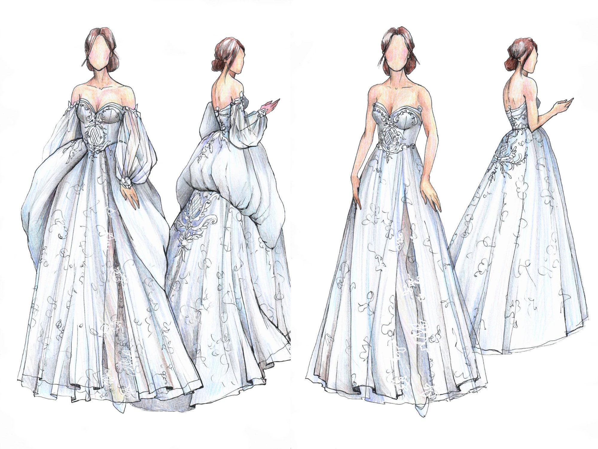 The Story Of Us: The dress | Dress design drawing, Fashion illustration sketches  dresses, Fashion illustration dresses