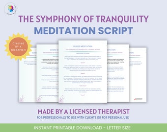 Texte de méditation guidée La symphonie de la tranquillité Un voyage au sein de la méditation pour débutants Méditation pour le bien-être mental