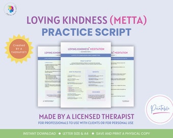 Loving Kindness (Metta) Meditation Script and Practice Tips Loving Kindness Meditation Mindfulness Guided Meditation Script Mental Health