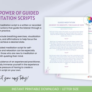 Journey to Serenity Meditation Script Serenity Nature Relaxation ...