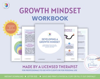 Growth Mindset Workbook Overcome perfectionism, self-sabotage, negative thinking, fear of failure, self-criticism, and limiting beliefs.