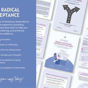 Cuaderno de trabajo de DBT para la aceptación radical / Regulación emocional, dejar ir (Descarga en PDF) imagen 6