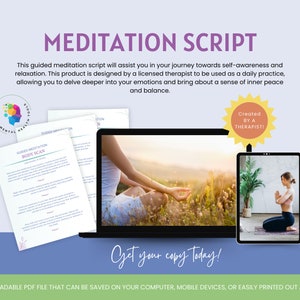 Guided Meditation Script Body Scan Deep relaxation techniques Mindfulness Practice Body Awareness Mindful living image 3