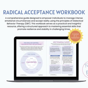 Cuaderno de trabajo de DBT para la aceptación radical / Regulación emocional, dejar ir (Descarga en PDF) imagen 7