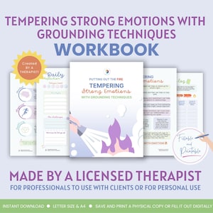 Manual de conexión a tierra de la TCD: Calma las emociones, controla el pánico (PDF rellenable)