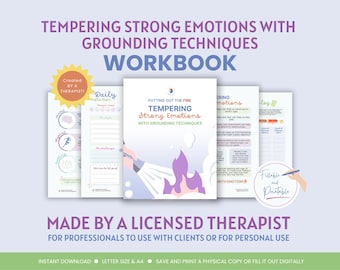 Manual de conexión a tierra de la TCD: Calma las emociones, controla el pánico (PDF rellenable)