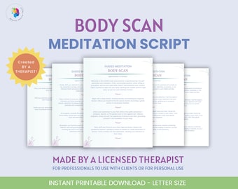Guided Meditation Script Body Scan Deep relaxation techniques Mindfulness Practice Body Awareness Mindful living