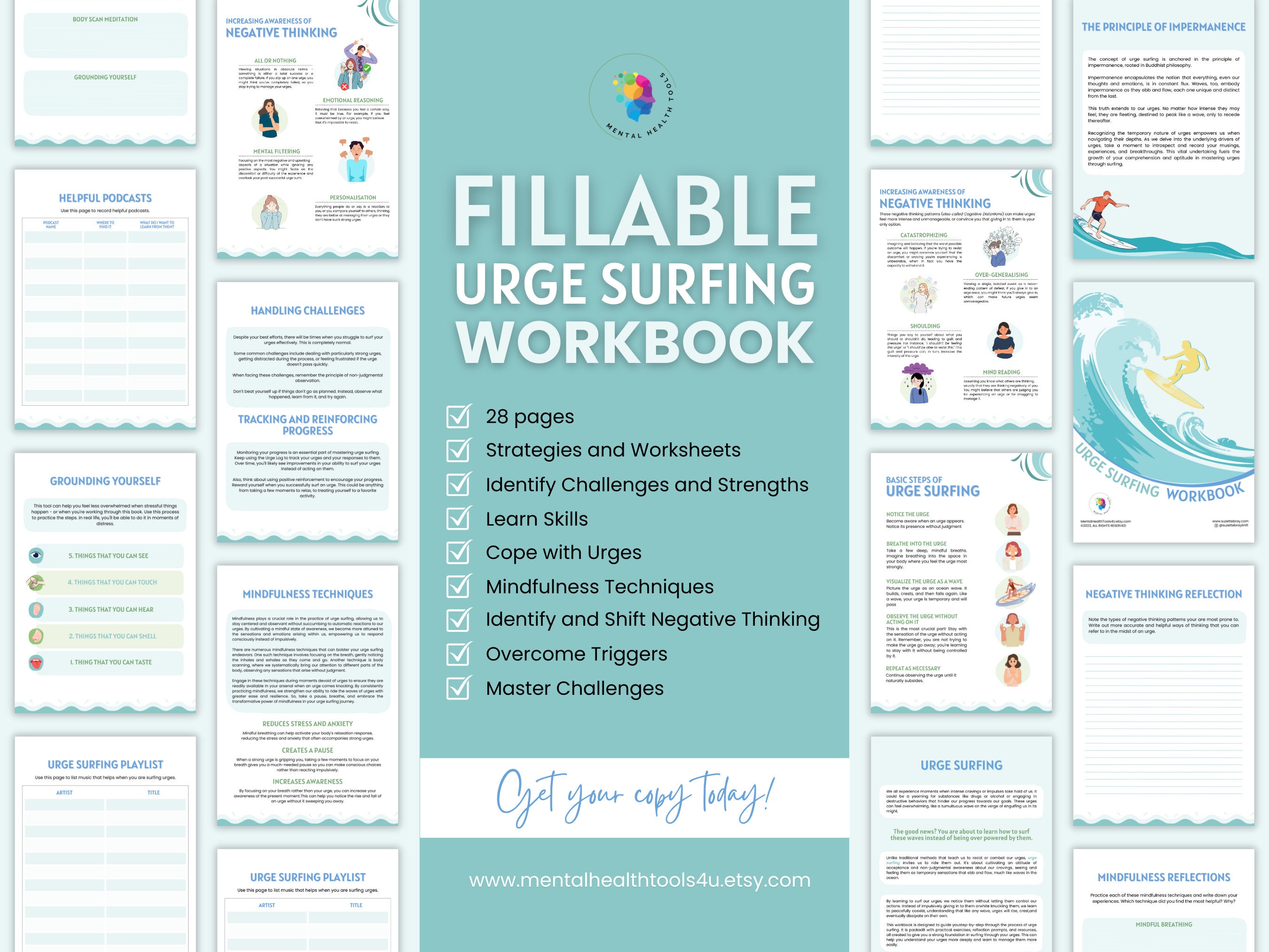 Urge Surfing Workbook Recovery From Addictive and Destructive Behaviors ...