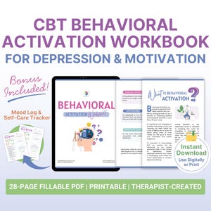 CBT Arbeitsbuch für Depression & Motivation – Verhaltensbasierte Aktivierung – Therapie PDF