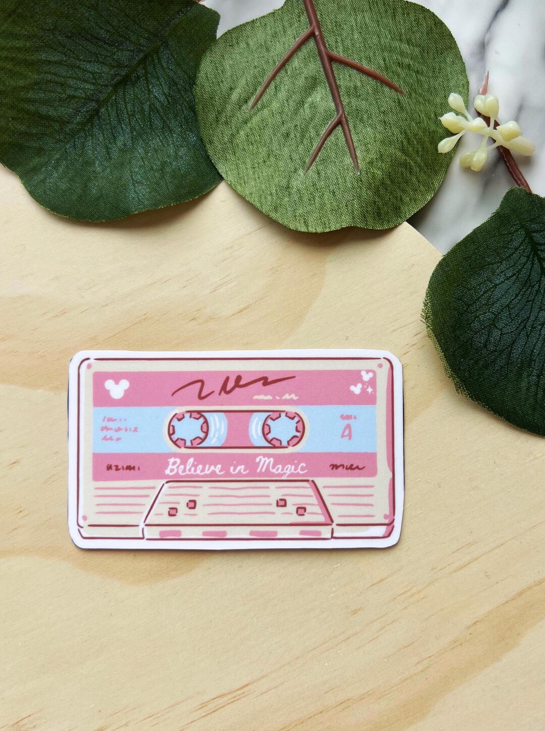 Believe in Magic Cassette Player Sticker - Water Resistant Vinyl - Etsy