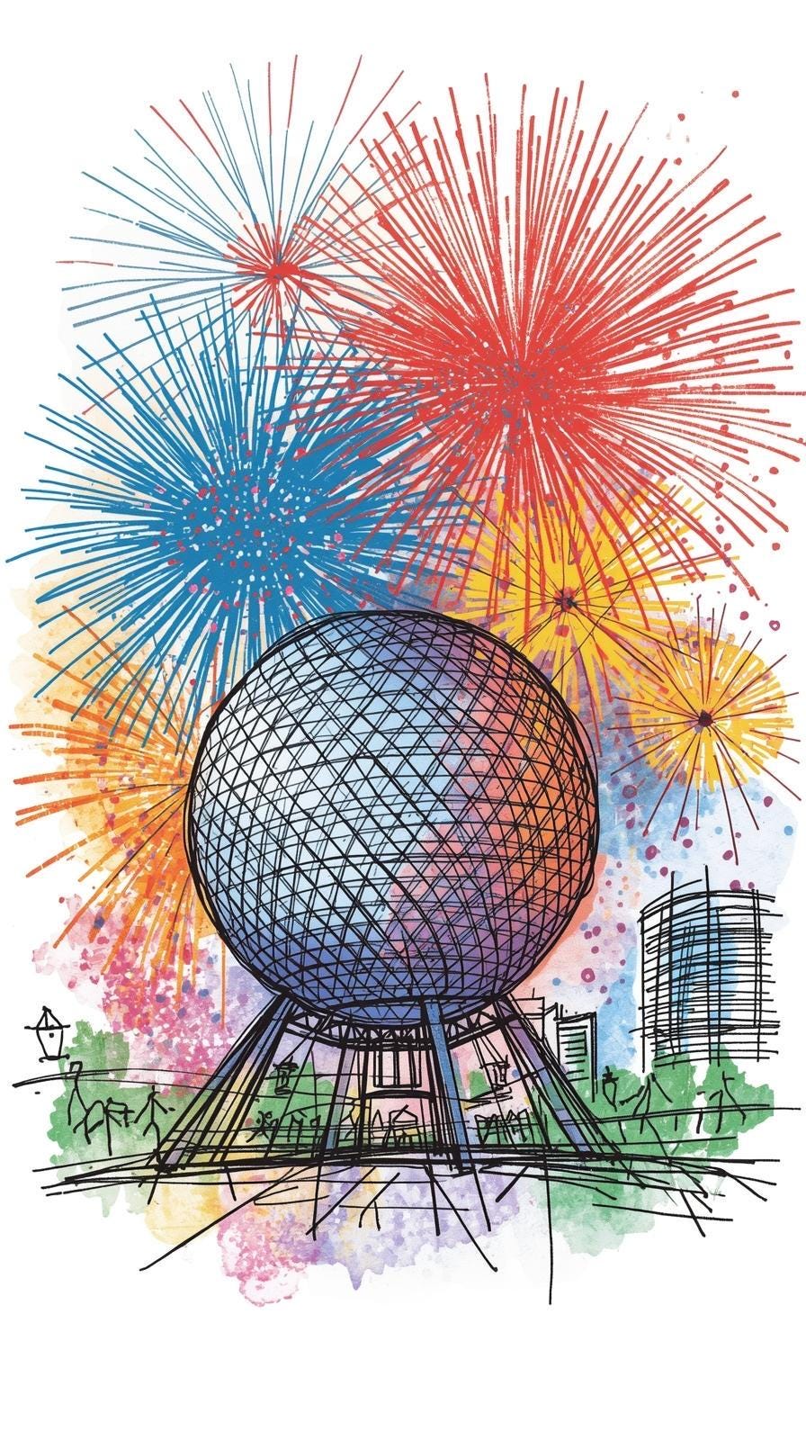 Epcot Inspired Wall Art | Instant Download | Spaceship Earth Silver ...
