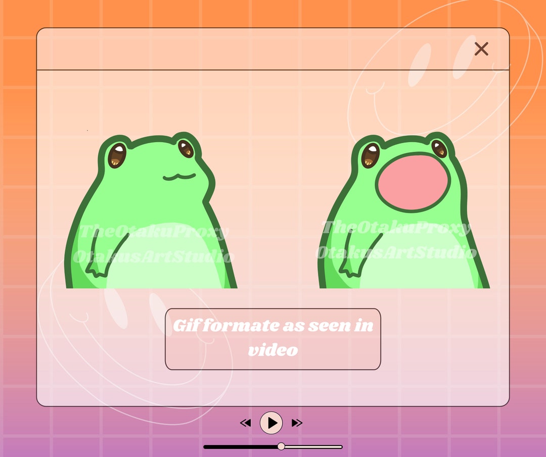 Cute Frog Bop Animated Emote - Etsy