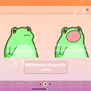 Cute Frog Bop Animated Emote