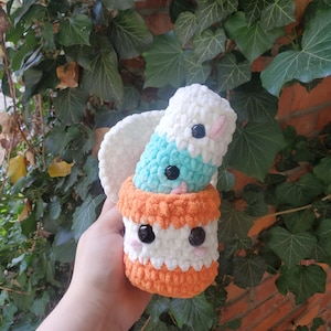Chill Pill and Rx Bottle crochet plush pattern
