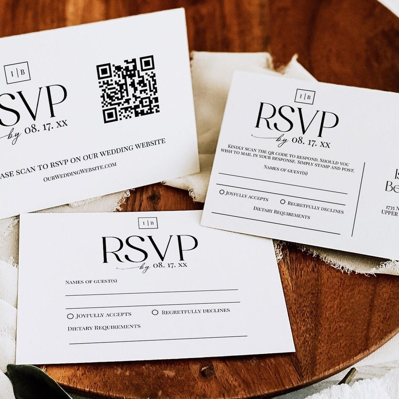 Wedding Rsvp Cards Etsy