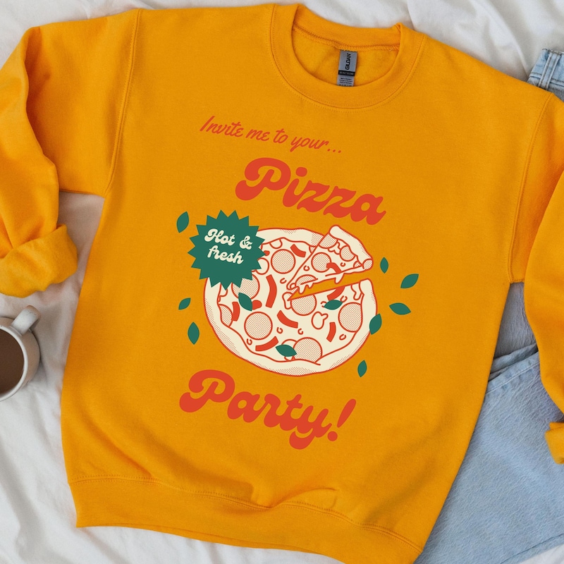 Eating Pizza Sweatshirt