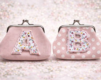 Children’s coin purse. cute little clutch purse for girls. personalised purse for children. childs personalised coin clutch purse.