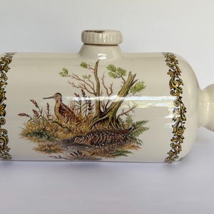 Scaldaletto vintage in ceramica con croce di airone - Prodotto in Inghilterra