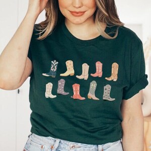 Cowgirl Boots Shirt, Country Concert Tee, Western Graphic Tee for Women, Oversized Graphic Tee, Cute Country Shirts, Cowgirl Shirt, Western