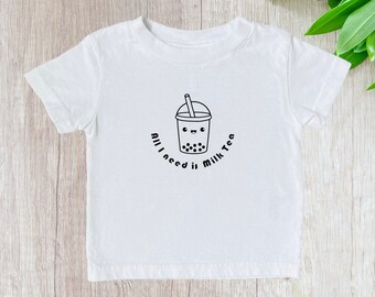 Cute Little BBT Onesies and T-Shirts - Boba onesies and shirts - Baby onesies, Kids T-shirts, BBT, Cute gifts, Baby Shower/ Birthday gifts