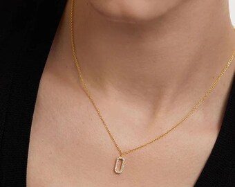 18k Gold Plated 925 Sterling Silver Timeless Necklace for everyday wear , Dainty Necklace, Minimalist Jewelries, Simplicity, Perfect Gift